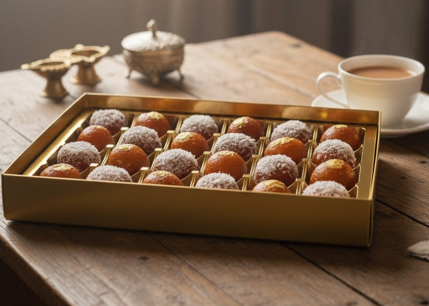 Premium Mini Gulab Jamun (Gold & Coconut)