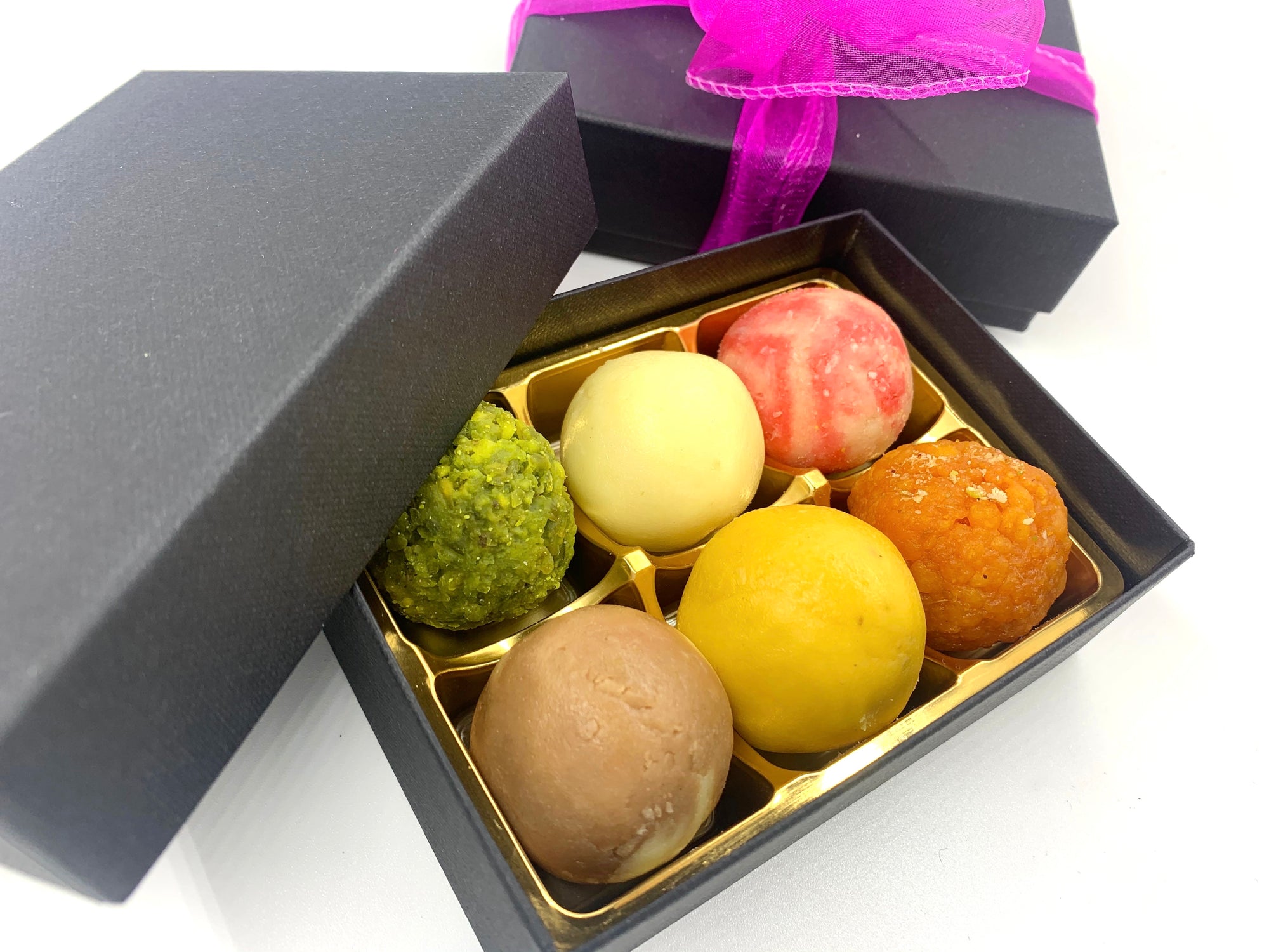 Mini Mixed Mithai: Black Gift Box